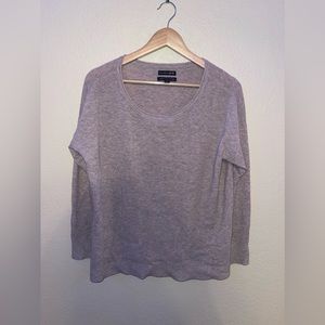 mauve heathered soft sweater